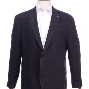 BARUTTI Charcoal Grey Wool Blazer Jacket Size 54