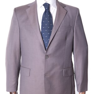 ZEGNA Cloth Jacket Grey Wool Sport Coat Blazer Mens Size 50 IT / 40 UK