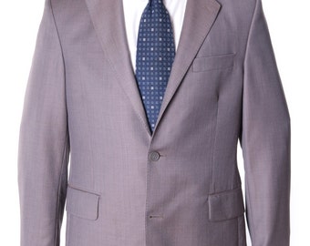 ZEGNA Cloth Jacket Grey Wool Sport Coat Blazer Mens Size 50 IT / 40 UK