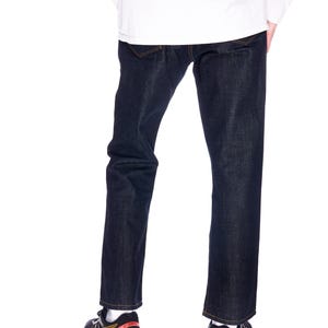 FAT FACE Jeans Navy Denim Cotton Men&#39;s Straight Leg Button Fly Size 32 / S