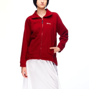 BERGHAUS Full Zip Fleece Jacket Red Women&#39;s Size S