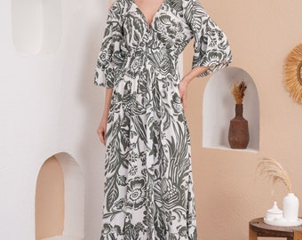 chinese dress ladies Womens Adrianna Papell Green Embroidered Maxi Dress Xs (US 2)
