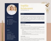 Modern Resume Template and Cover Letter, CV Template with Photo, Word, Curriculum Vitae, Google Doc, Lebenslauf Vorlage, Bewerbungsvorlage