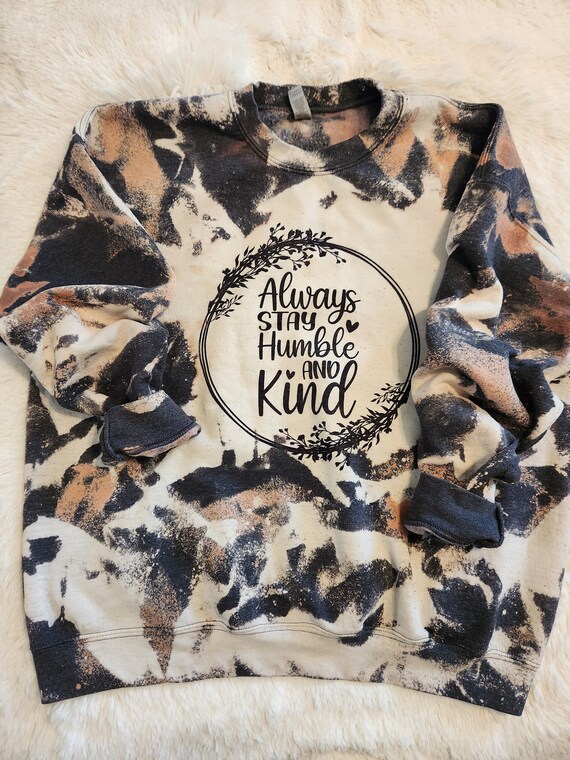 Always Stay Humble and Kind Cow Hide Bleached - Etsy