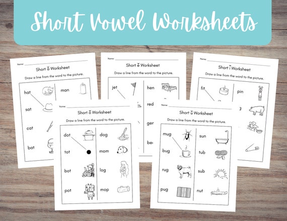 short vowel sounds worksheets bundle for preschool pre k and etsy denmark