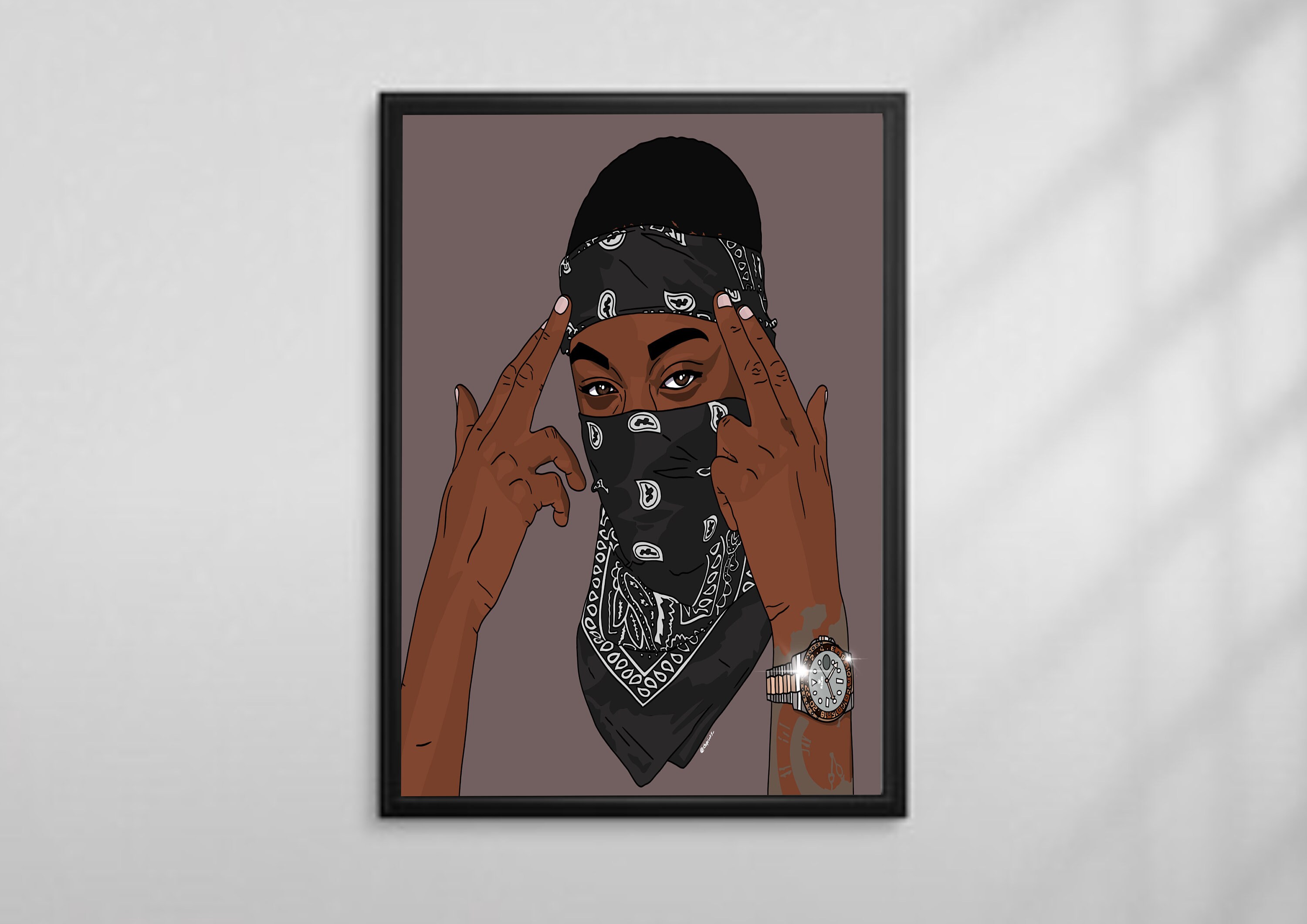 Kwengface Poster/Druck (Ungerahmt) Hochwertiger Druck/Poster für Ihr Büro, Schlafzimmer verfügbar in den Größen A5, A4