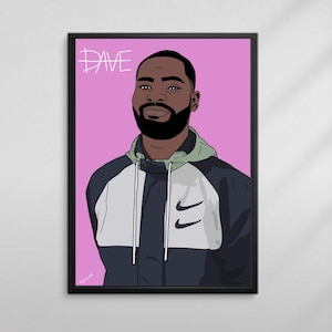 DAVE PRINT (Unframed)  High quality print/poster for your office, bedroom available in sizes A5, A4