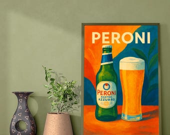 Poster Peroni - Art mural moderne - Impression Peroni - Poster de bière
