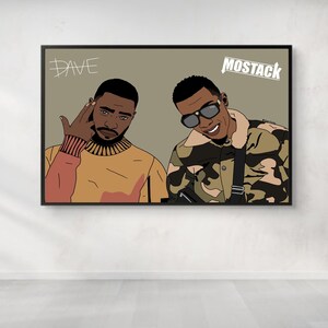 Dave X Mostack PRINT (UNFRAMED)  High quality print/poster for your office, bedroom available in sizes A5, A4