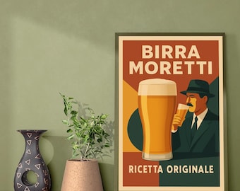 Affiche Beer Moretti - Art mural moderne - Affiche Beer Moretti - Affiche de bière