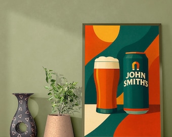 John Smith’s Poster - Modern Wall Art - John Smith’s Print - Beer Poster