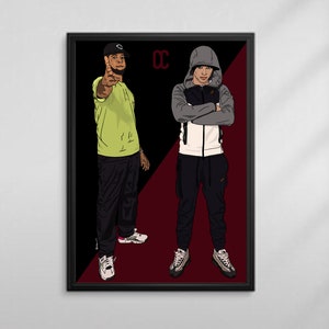 Poster/impression Central Cee X CHIP (sans cadre) Impression/poster de haute qualité pour votre bureau, chambre à coucher disponible dans les tailles A5, A4