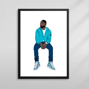 DAVE Poster/Druck (Ungerahmt) Hochwertiger Druck/Poster für Ihr Büro, Schlafzimmer verfügbar in den Größen A5, A4