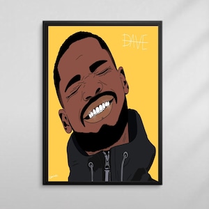 DAVE PRINT (Unframed)  High quality print/poster for your office, bedroom available in sizes A5, A4