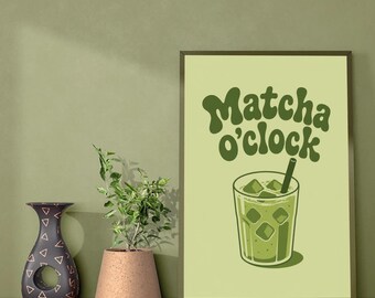 Coffee Poster - Kitchen Decor - Matcha Poster - Coffee Shop Art - Food and Drink Poster - Coffee Print - Funny Coffee Quote