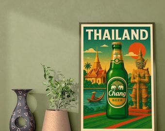 Affiche de Chang Thailand - Art mural moderne - Impression de Chang Thailand - Affiche de bière