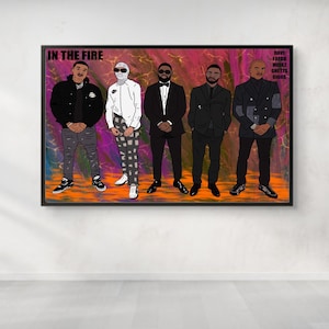 Dave in the fire Poster/Print (Unframed)  High quality print/poster for your office, bedroom available in sizes A5, A4