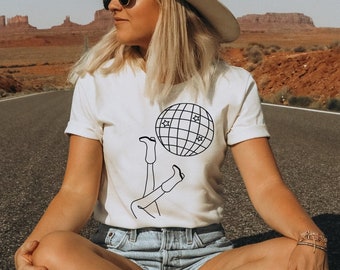 disco cowgirl t shirt