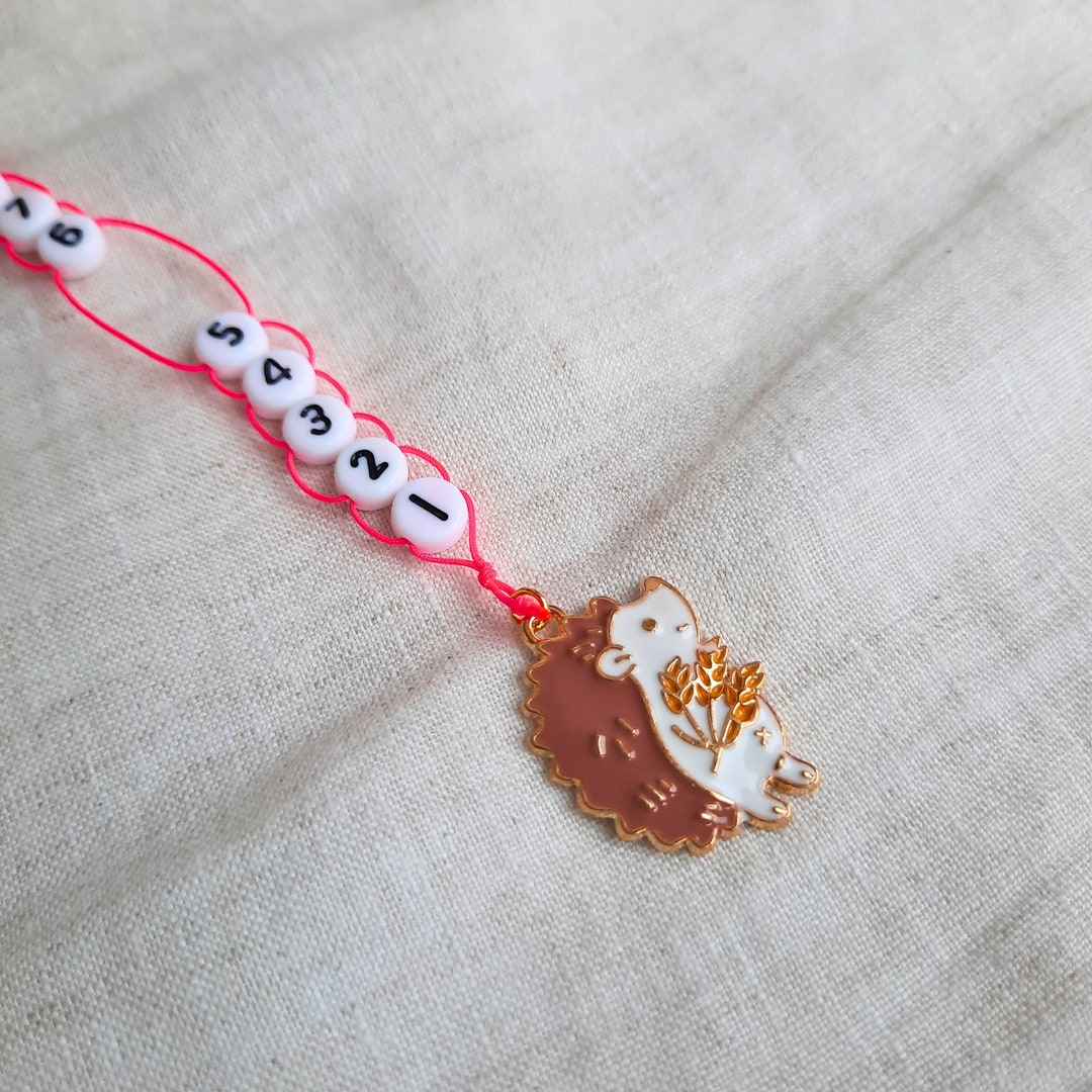 Stitch Markers and Row Counter Chain, Crochet Row Counter, Golf Chain ...