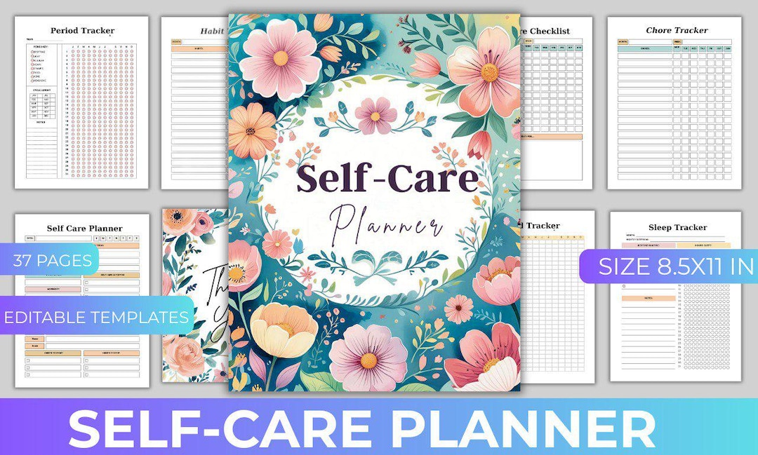 Self Care Planner Printable | Mental Health & Wellness Planner | Daily ...