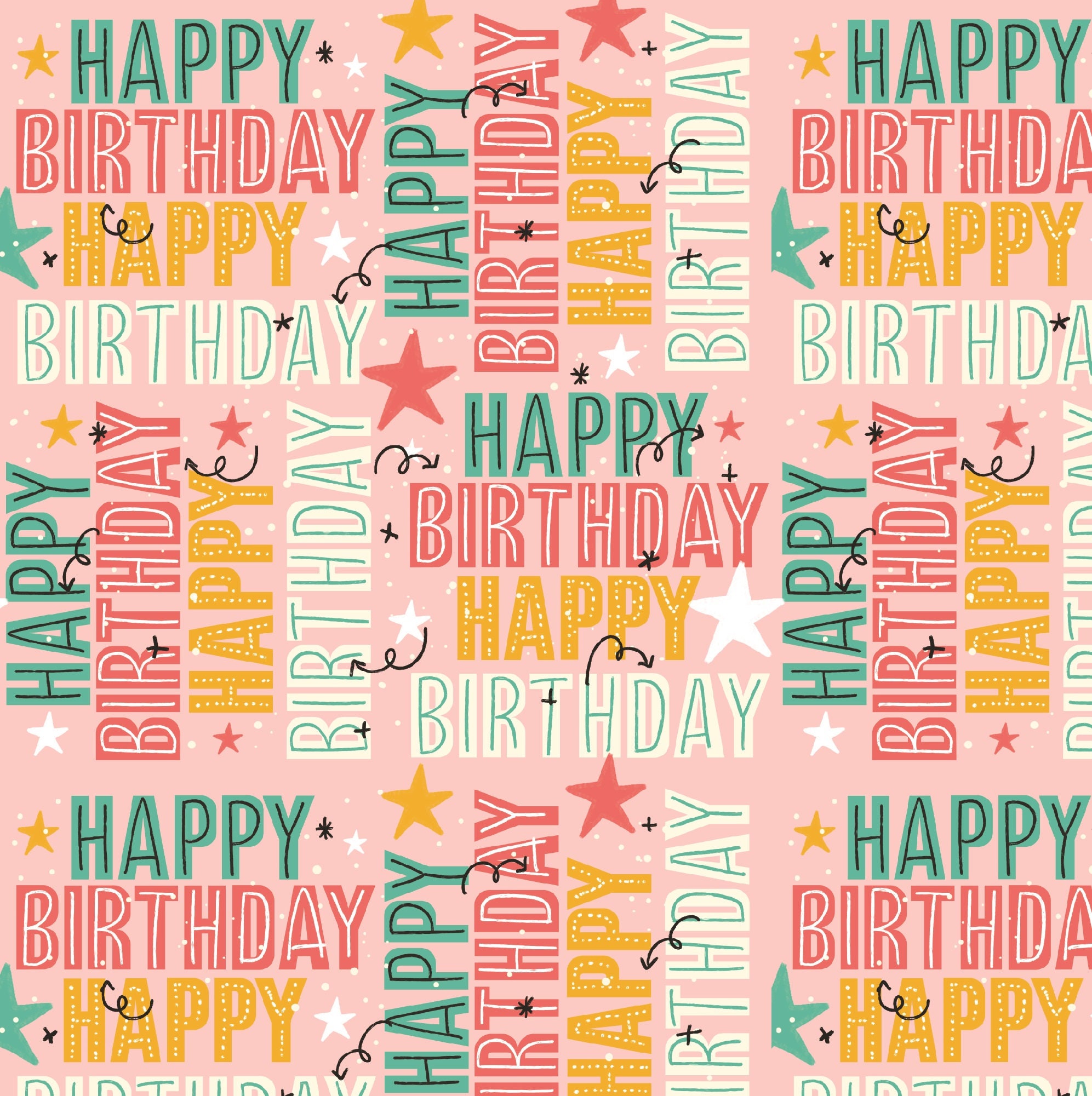 Happy Birthday Gift Wrapgreat Larger Size A1 Happy Birthday 