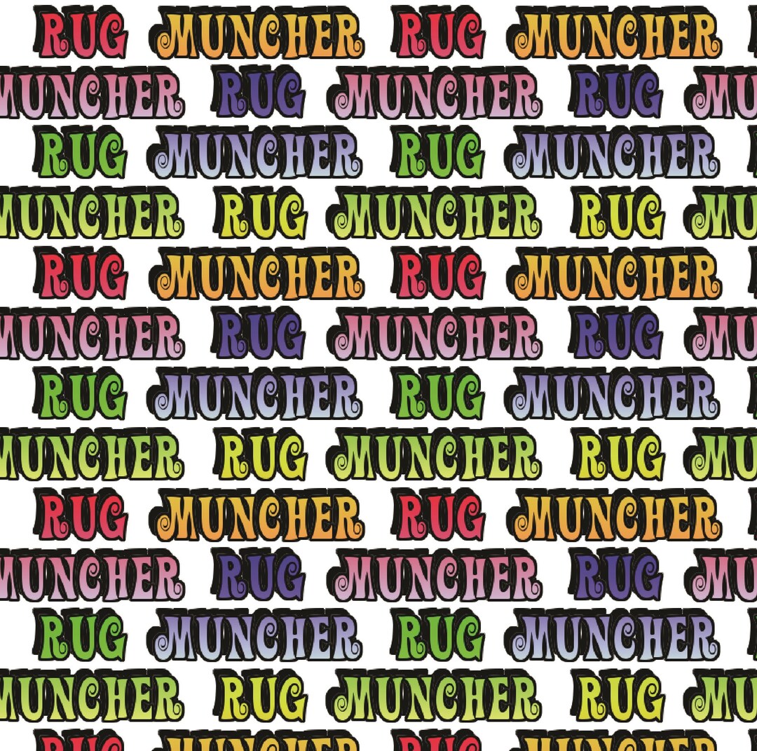 Novelty Rug Muncher Gift Wrap Great Larger Size A1 Fun Happy Etsy