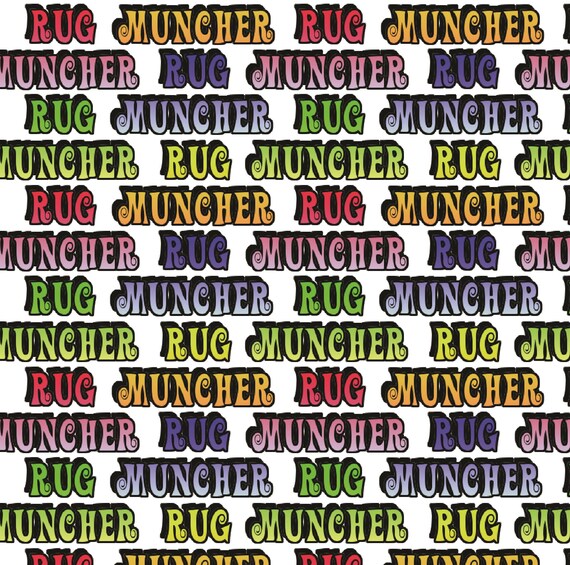 Novelty Rug Muncher Gift Wrap Great Larger Size A1 Fun Happy Etsy