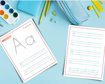 Printable Alphabet Tracing Worksheets for Kids | Instant Download