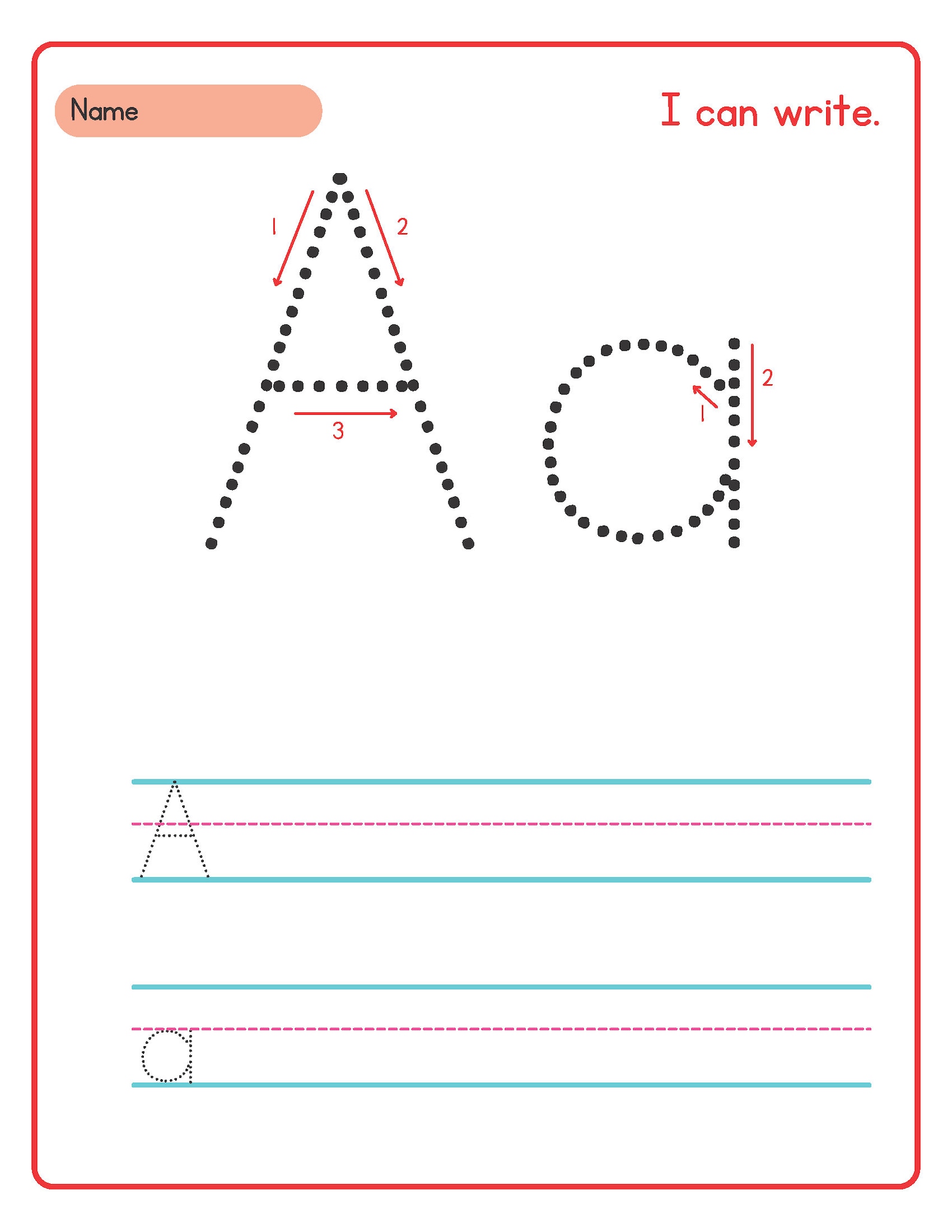 Alphabet Practice Writing Sheets Printable Digital Download - Etsy