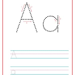 Alphabet Practice Writing Sheets Printable Digital Download - Etsy