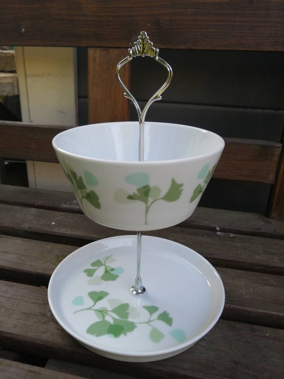 Etagere 2storey Porcelain Fruit Bowl Fruit Plate Etsy