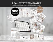 Real Estate Templates Bundle, Realtor Templates, Real Estate Marketing Letters Bundle Kit, New Real Estate Agent, Realtor Checklist, Canva