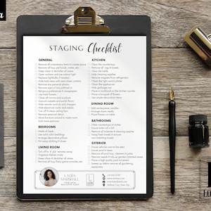Staging Checklist, Home Seller Checklist, Real Estate Photography, Seller Packet, Real Estate Templates, Realtor Checklist Templates, Canva