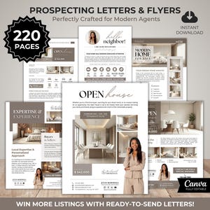 Pacote de cartas imobiliárias, cartas de prospecção, cartas para corretores de imóveis, marketing imobiliário, cartas para agricultores, folhetos de prospecção para corretores de imóveis, mala direta