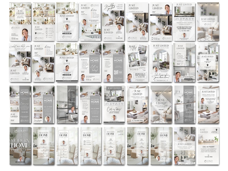 Real Estate Social Media Templates, Real Estate Instagram Stories, Just Listed Stories, Listing IG Stories, Realtor Social Media Marketing image 2