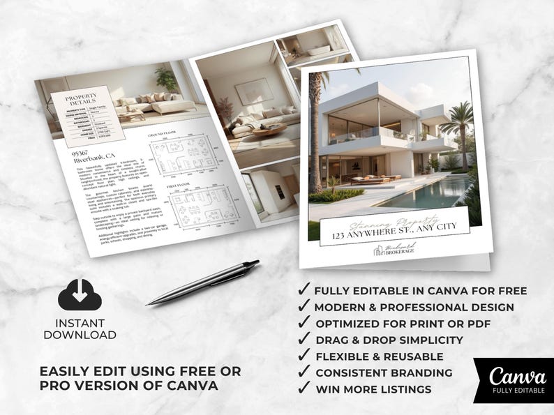 Brochura de Imóvel, Modelo de Brochura de Imóveis de Luxo, Flyer Imobiliário, Livreto Imobiliário, Marketing Imobiliário, Brochura de Anúncio imagem 14