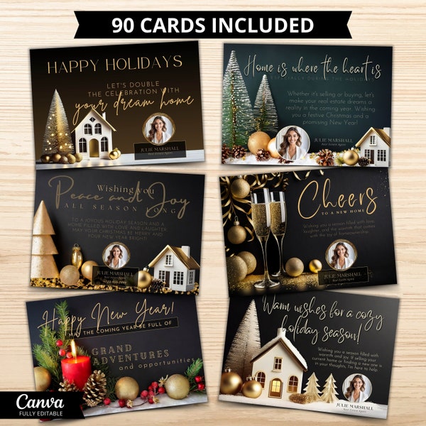 Realtor Christmas Cards Etsy