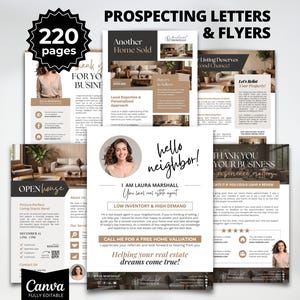 Real Estate Prospecting Letter, Real Estate Marketing, Realtor Listing Flyer, Realtor Letter To Seller, Farming Letter, Lead Generation