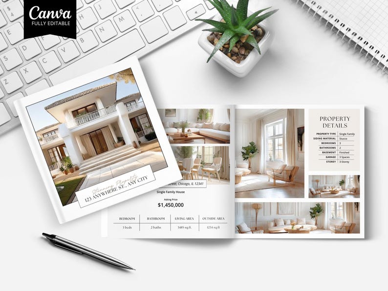 Brochura de Imóvel, Modelo de Brochura de Imóveis de Luxo, Flyer Imobiliário, Livreto Imobiliário, Marketing Imobiliário, Brochura de Anúncio imagem 10