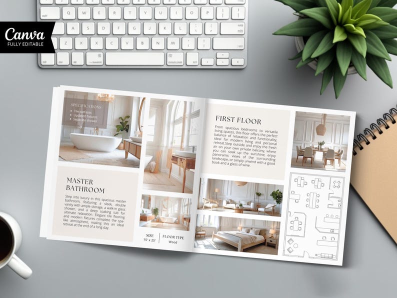 Brochura de Imóvel, Modelo de Brochura de Imóveis de Luxo, Flyer Imobiliário, Livreto Imobiliário, Marketing Imobiliário, Brochura de Anúncio imagem 17