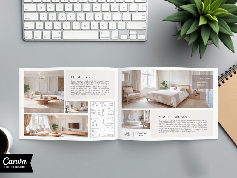 Brochura de Imóvel, Modelo de Brochura de Imóveis de Luxo, Flyer Imobiliário, Livreto Imobiliário, Marketing Imobiliário, Brochura de Anúncio imagem 15