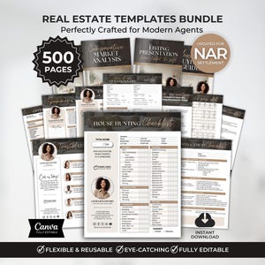 Real Estate Templates, Real Estate Marketing, Letters, Real Estate Checklist Bundle, Realtor Templates, Realtor Bundle, Realtor Checklist