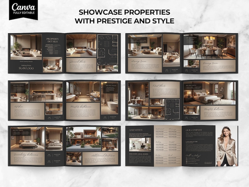 Luxury Real Estate Brochure, Luxury Property Brochure, Luxury Realtor ...