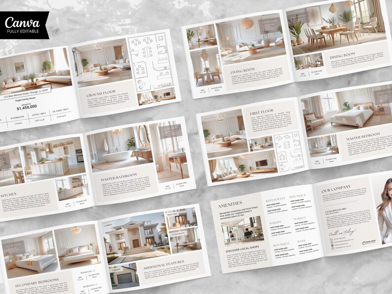 Brochura de Imóvel, Modelo de Brochura de Imóveis de Luxo, Flyer Imobiliário, Livreto Imobiliário, Marketing Imobiliário, Brochura de Anúncio imagem 13