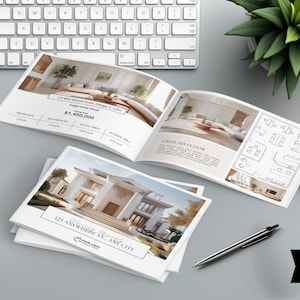 Brochura de Imóvel, Modelo de Brochura de Imóveis de Luxo, Flyer Imobiliário, Livreto Imobiliário, Marketing Imobiliário, Brochura de Anúncio imagem 8