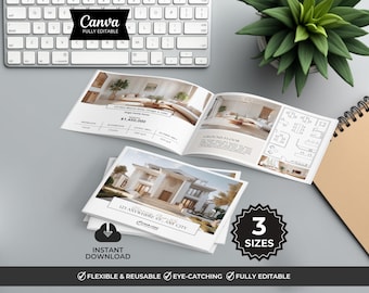 Property Brochure, Luxury Real Estate Brochure Template, Real Estate Flyer, Real Estate Booklet, Real Estate Marketing, Listing Brochure