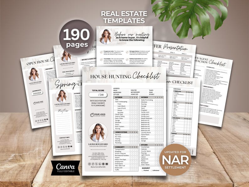 Real Estate Templates, Real Estate Marketing, Realtor Templates, Real Estate Checklist Bundle, Seller Buyer Checklist,Open House, AgentKit image 1