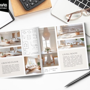 Brochura de Imóvel, Modelo de Brochura de Imóveis de Luxo, Flyer Imobiliário, Livreto Imobiliário, Marketing Imobiliário, Brochura de Anúncio imagem 11