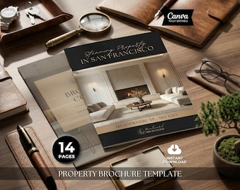 Luxury Real Estate Brochure Template, Property Brochure, Real Estate Marketing, RealEstate Flyer, Property Listing Brochure, Listing Booklet