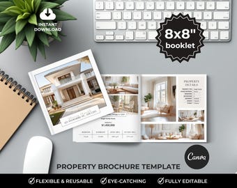 Property Brochure, Luxury Real Estate Brochure, Real Estate Marketing, Real Estate Flyer, Real Estate Property Booklet, Digital Catalog, 8x8